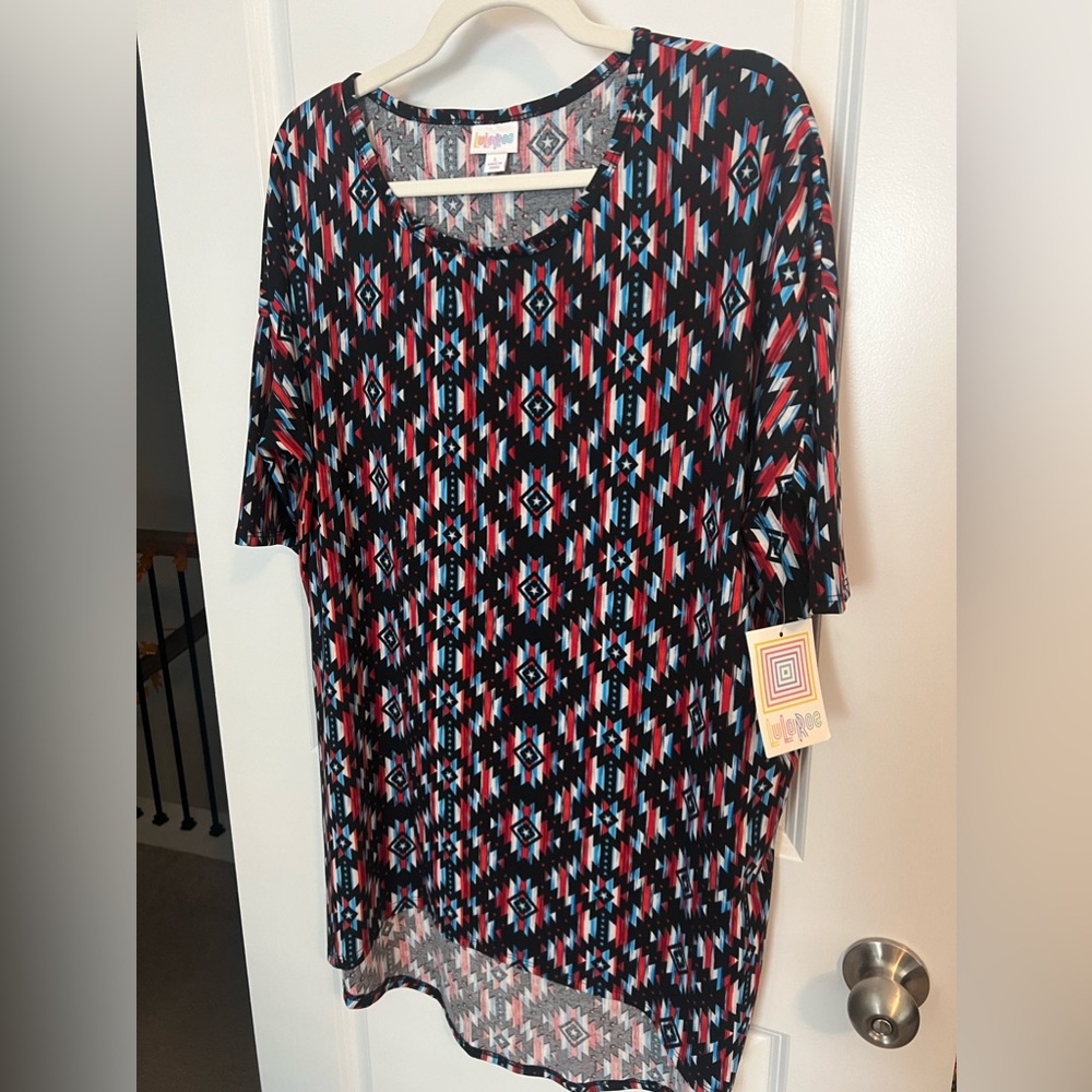 NWT L Irma Red, White, Blue pattern